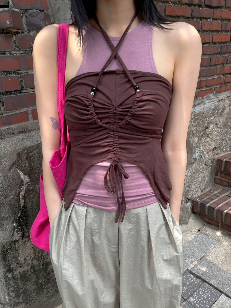mind string sleeveless (2colors)
