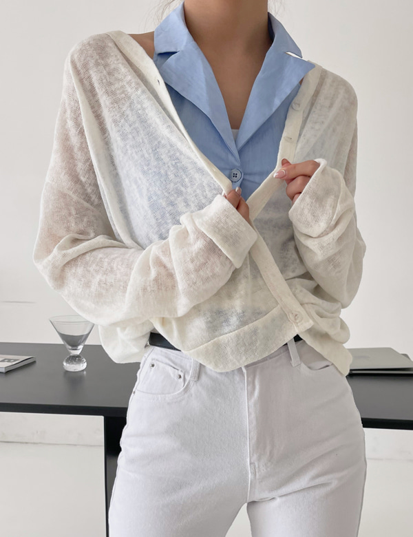 linen summer cardigan (3colors)
