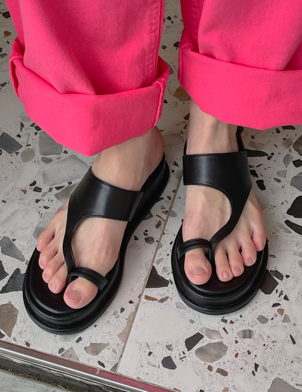 cover platform sandals (2colors)