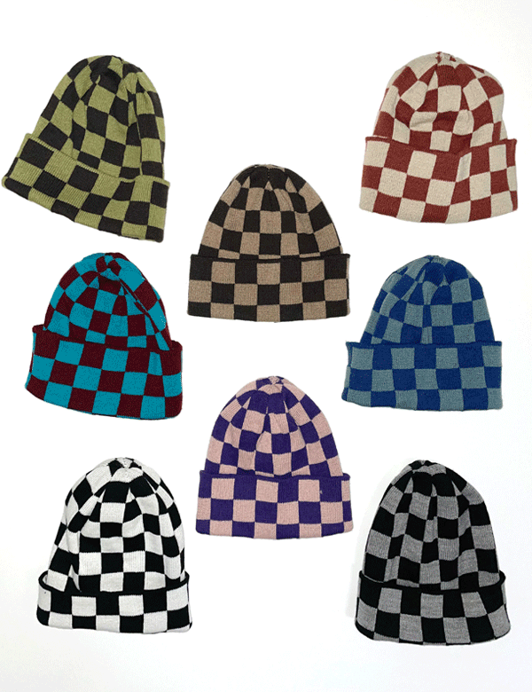 추천! chess knit beanie (8colors)
